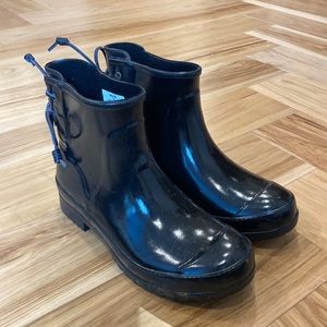 Speedy Ankle Rainboots - sz 7 - Black